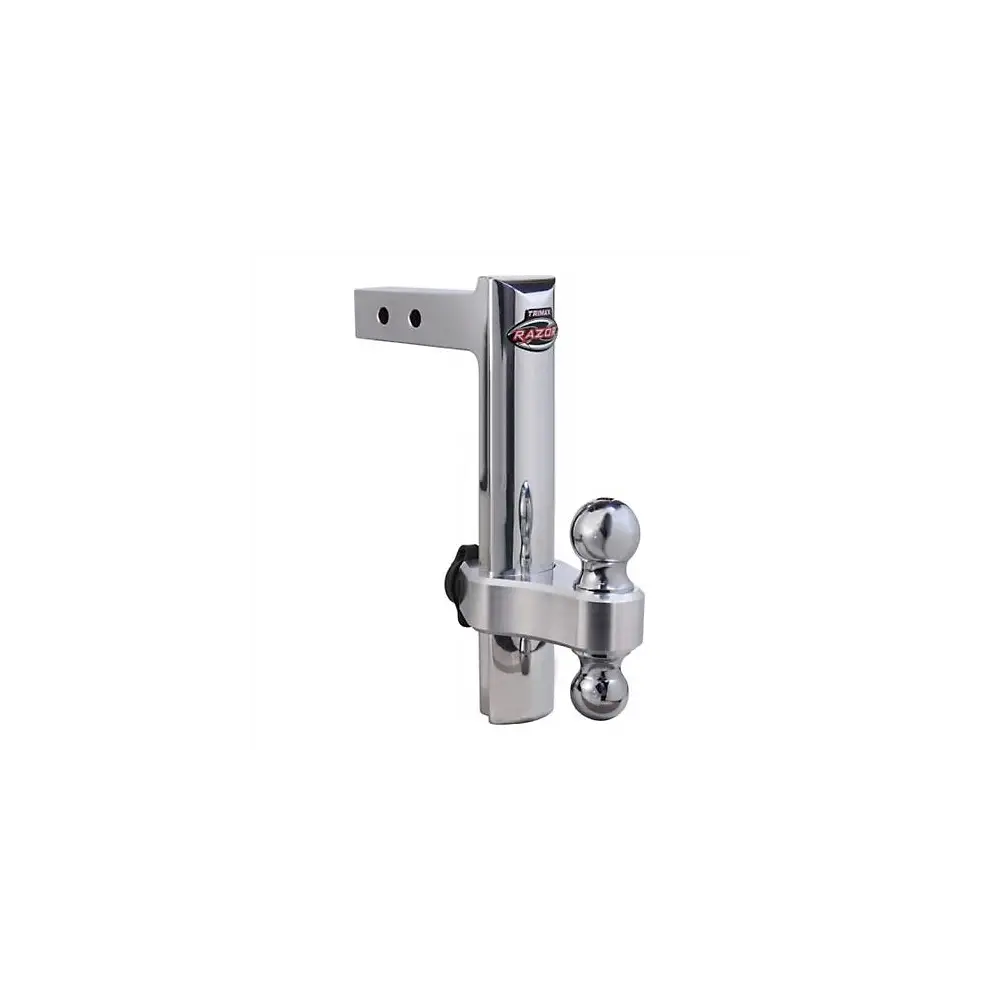 12" Aluminum Drop Hitch - Dual Hitch Ball Included - TRITRZ12AL